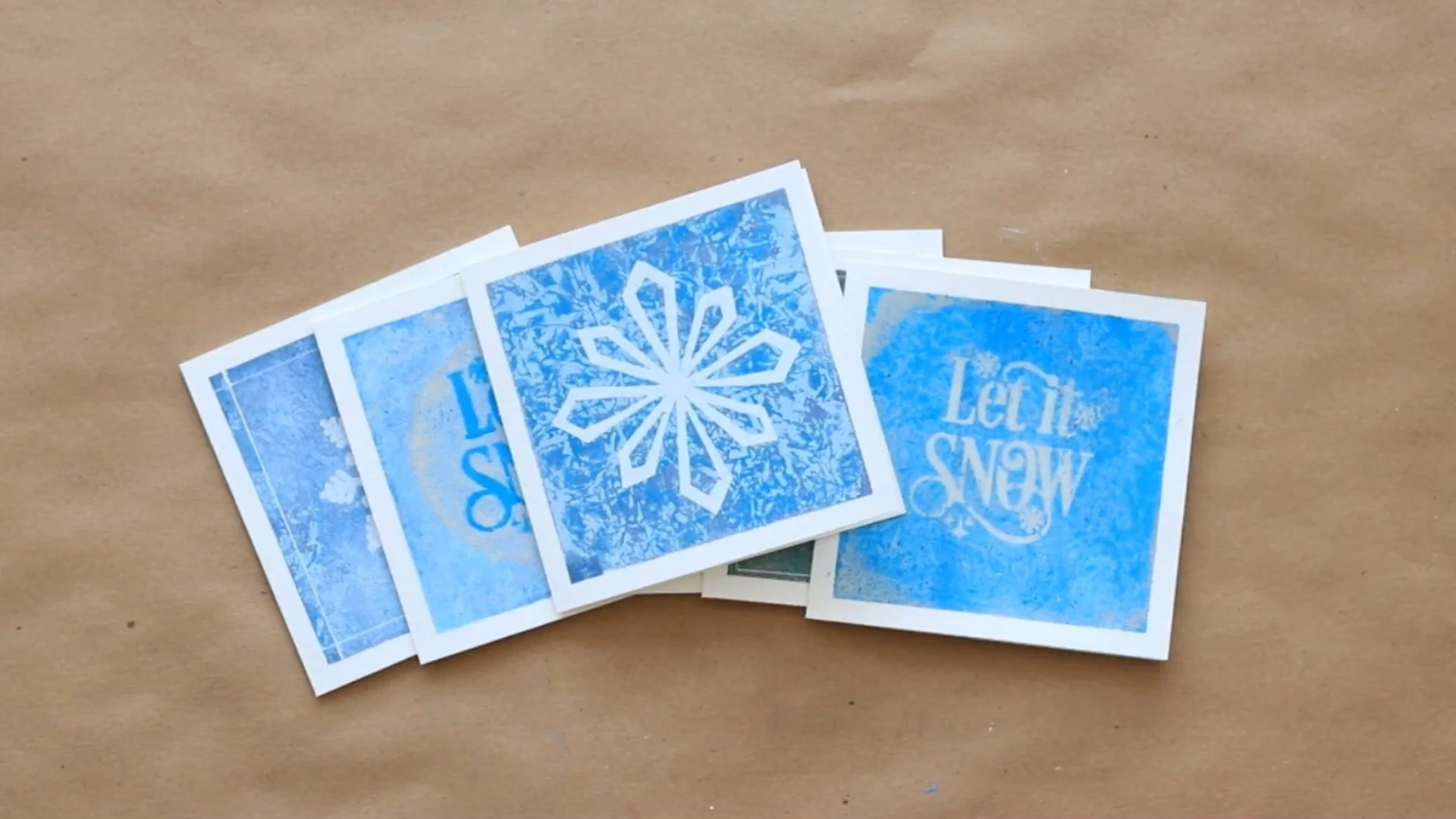 Making Holiday Cards on the Gelli Plate
