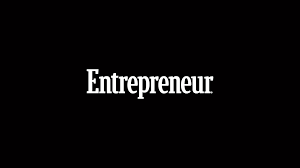 Black background with the word 'Entrepreneur' in white text centered