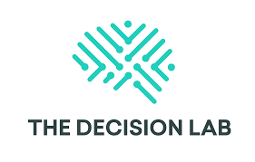 Logo for The Decision Lab, featuring a geometric teal design above the company name.