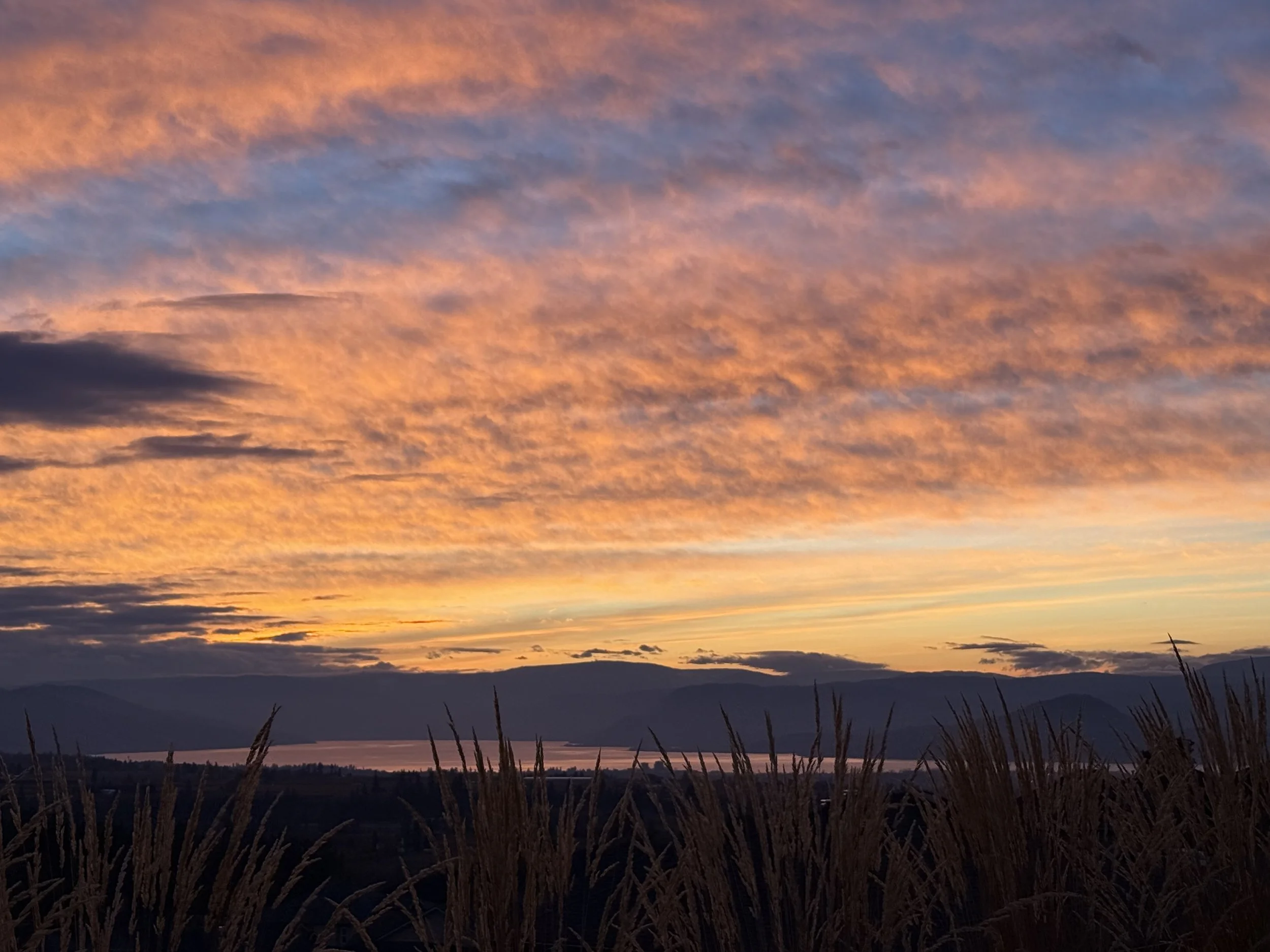 Sunset over Okanagan Lake