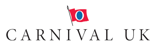 Carnival UK logo with red and blue flag