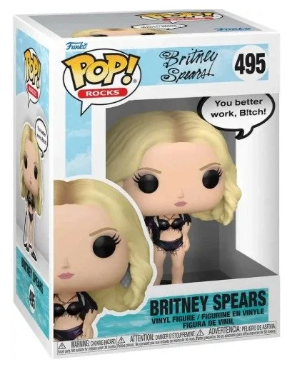 Funko POP! Sayings Britney Spears Vinyl Figure #495 [Work B!tch] (Pre-Order ships February)
