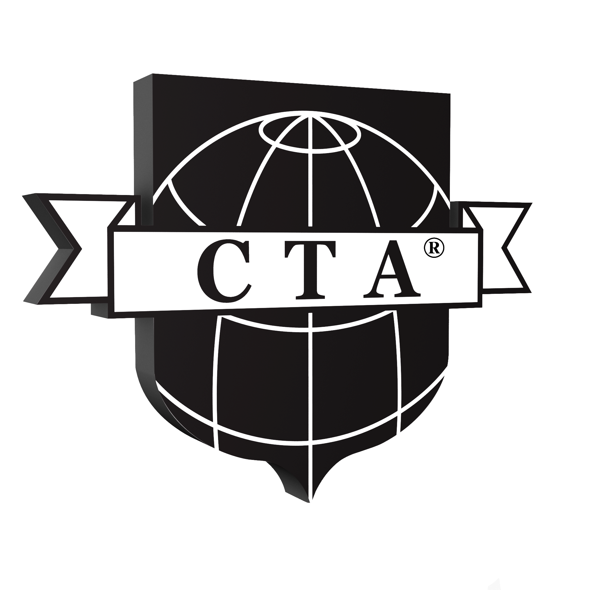Paperwings & Co. LLC.  Tori Jackson, CTA. Certified Travel Associate. Credential verification. Black and white graphic logo with a globe, banner, and the acronym CTA.
