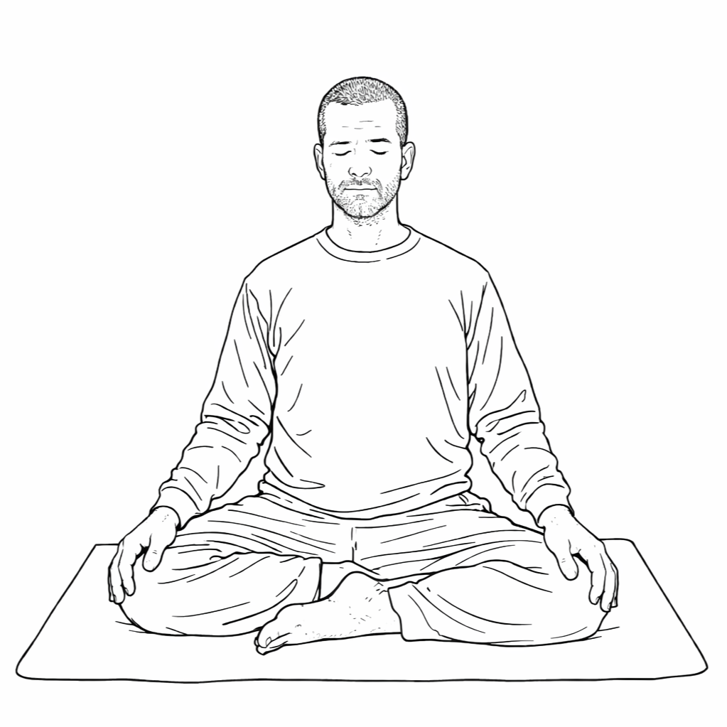 Burmese Style (showing foot position)