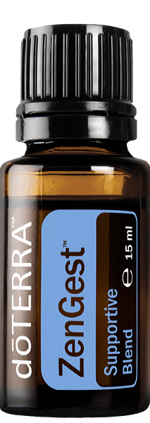 doTERRA ZenGest 15ml Fläschchen – Christin Reeses Empfehlung zur unterstützenden Beruhigung und Aktivierung der körpereigenen Regulation.