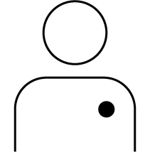 Schwarz-weisses Strichmännchen als Link zur Seite "Über uns"