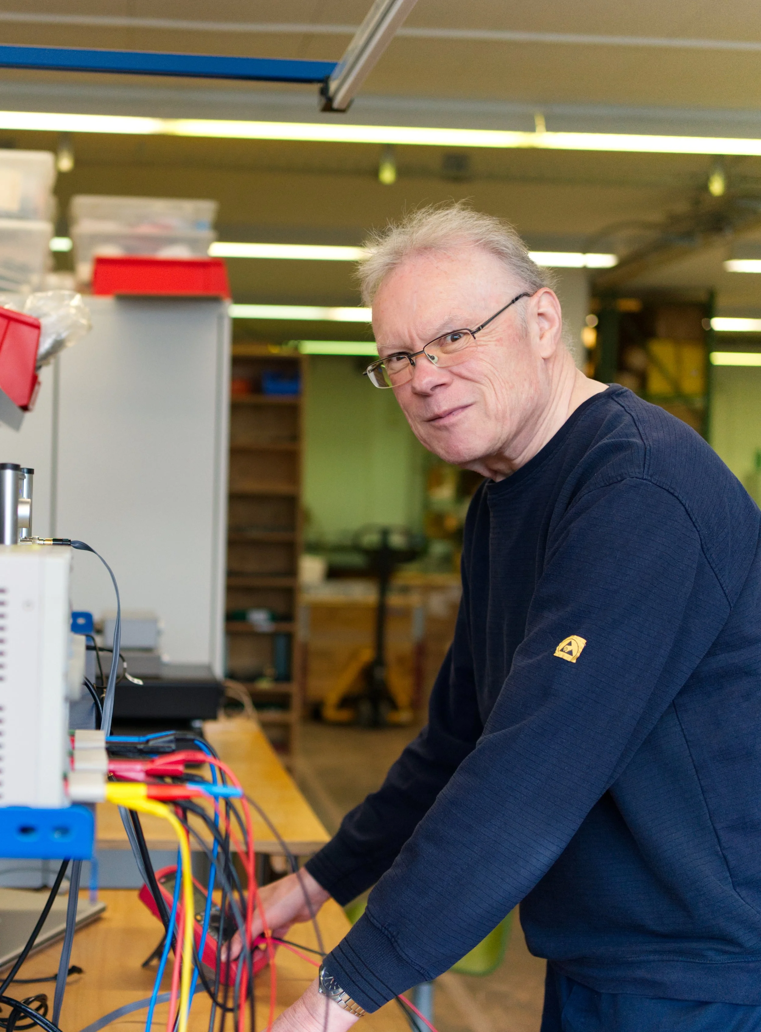 Daniel Frauchiger, CEO von Merason in seiner Werstatt