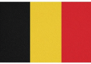Flagge Belgiens mit schwarzen, gelben und roten Streifen