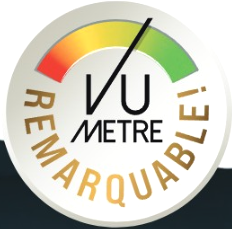 Ein Messgerät zeigt eine Vermessung im grünen Bereich, mit der Bezeichnung "REMARQUABLE!" und dem Text "VU METRE".