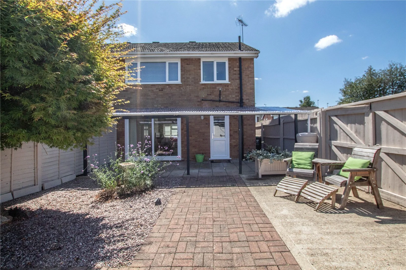 Garden view towards house