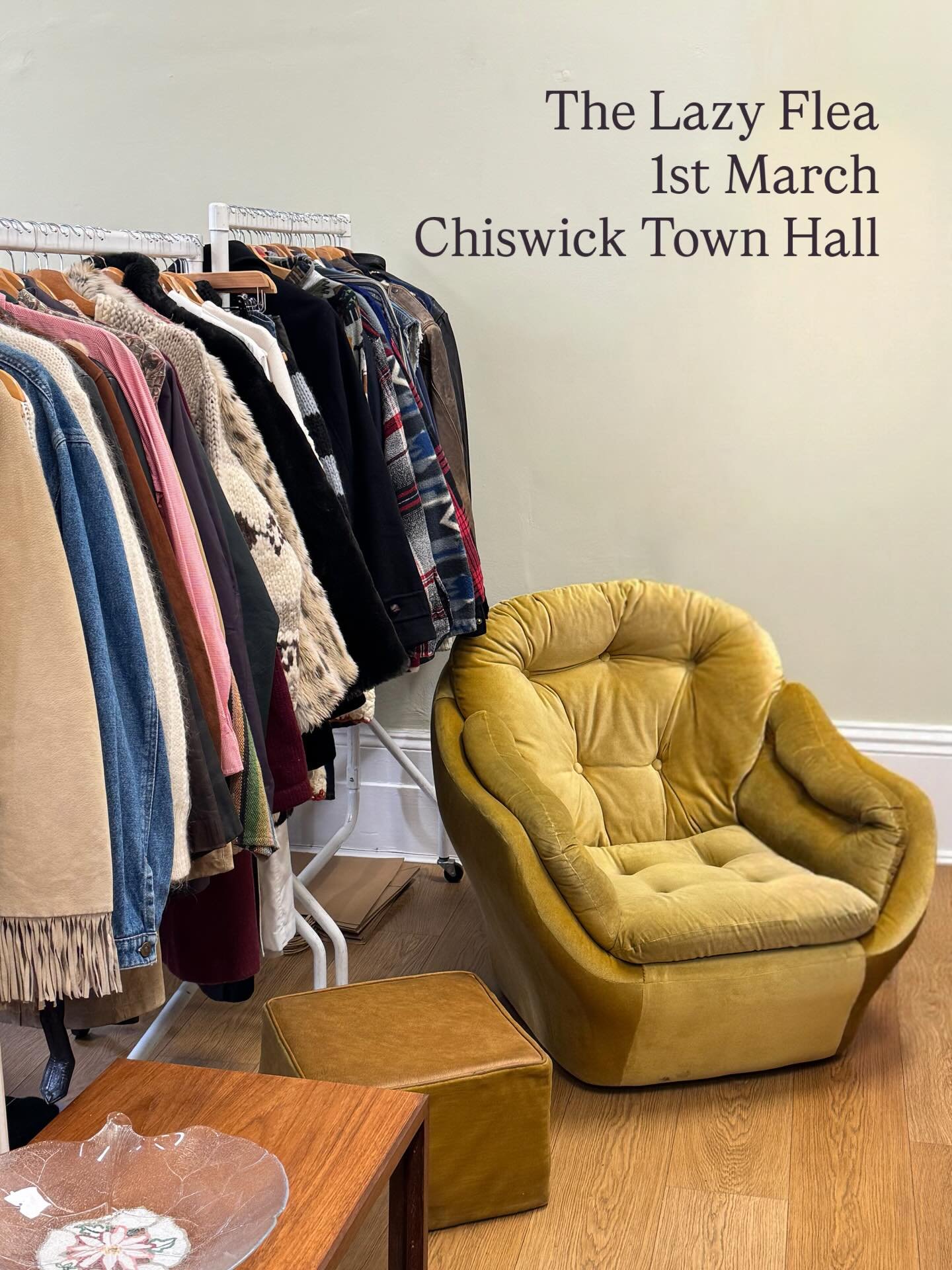 Our next market!! 🚨⬇️ 

We&rsquo;re back in our usual Chiswick Town Hall for another round of amazing vintage homeware, clothing and jewellery! Save this for later, tickets are in our bio 🎟️

📍 Chiswick Town Hall 📅 Sunday 1st March
⏰ Early bird: 