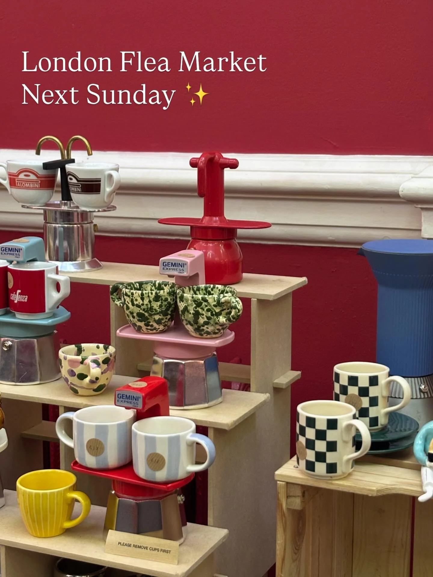 West London flea market in Teddington &mdash; next Sunday ✨

We&rsquo;re back with 30+ vintage traders bringing furniture, homeware, art, lamps and more.

Grab a coffee from lovely @o_kickstartcoffee outside the venue and we&rsquo;ll see you there 💕