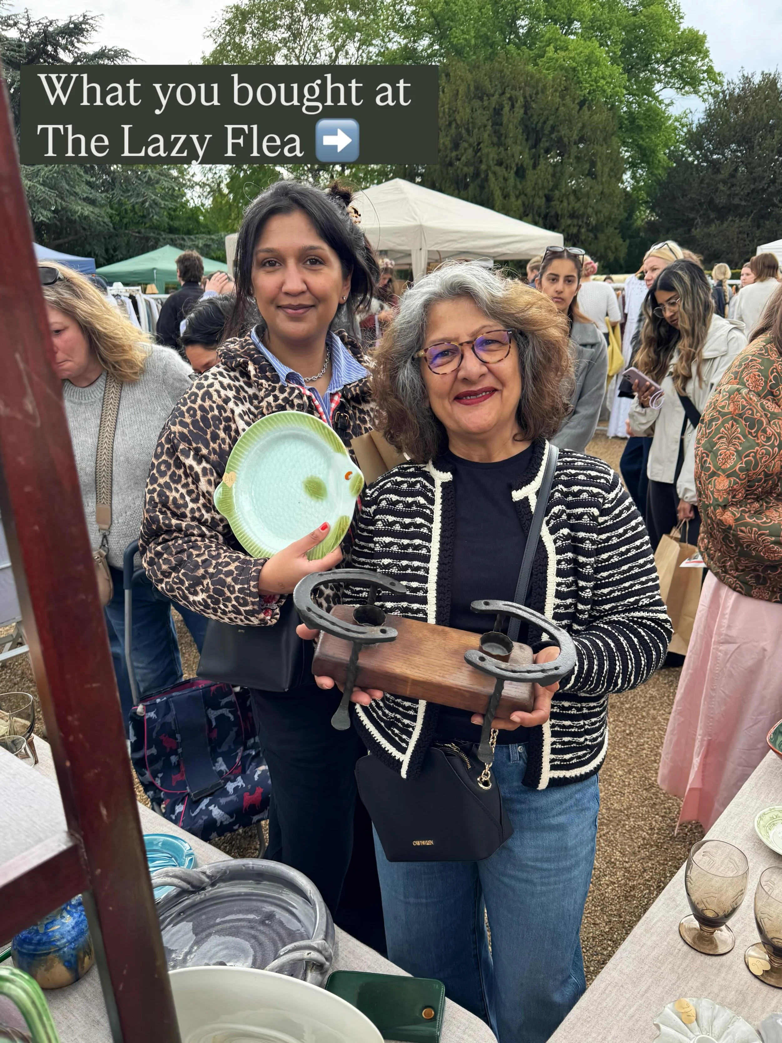 Chiswick house edition of what you bought at The Lazy Flea! We saw so many of you walk away with gorgeous vintage pieces on Sunday! It&rsquo;s on of my fav parts of the market 💕 

Our next market⬇️
📍Fulham Pier  📅 Saturday 6th June 
⏰ 10-4 
🎟️Fre