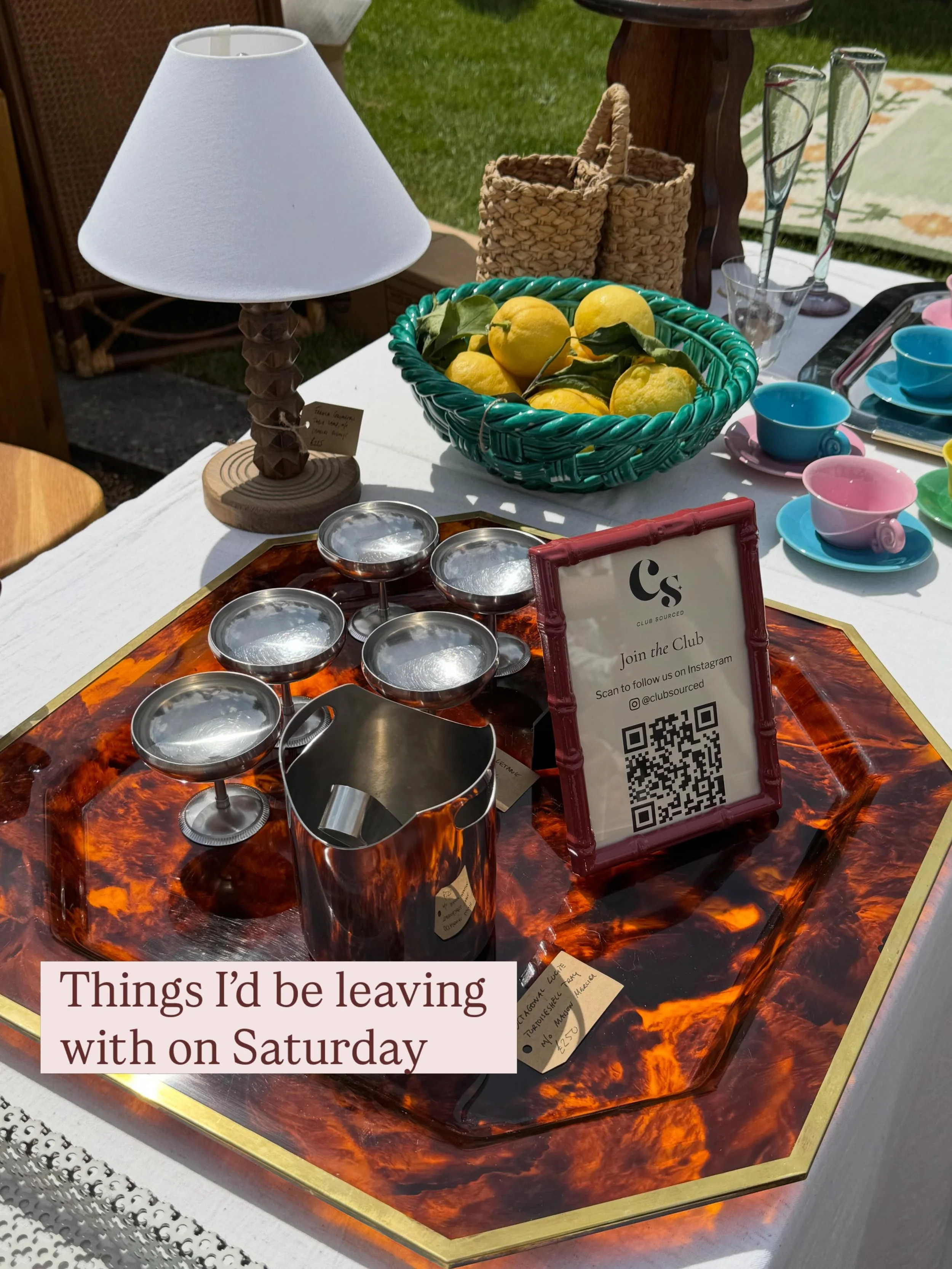 Just a few things we&rsquo;d be leaving with this Saturday 👀 I can never leave a flea market with nothing! ✨

📍 Fulham Pier
🗓️ Saturday 6th June
⏰ 10am&ndash;4pm
🎟️ Free entry

{vintage market london, london flea market, vintage shopping, vintage