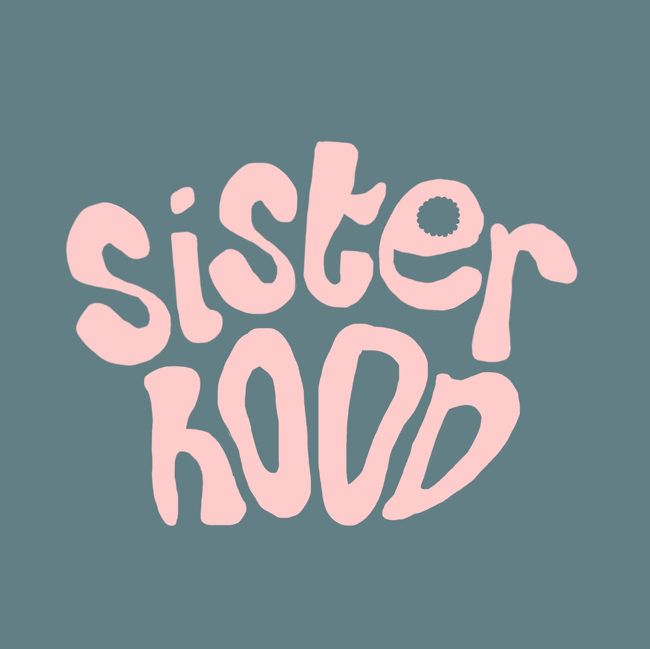 Stylized pink text that reads 'hello' on a teal background