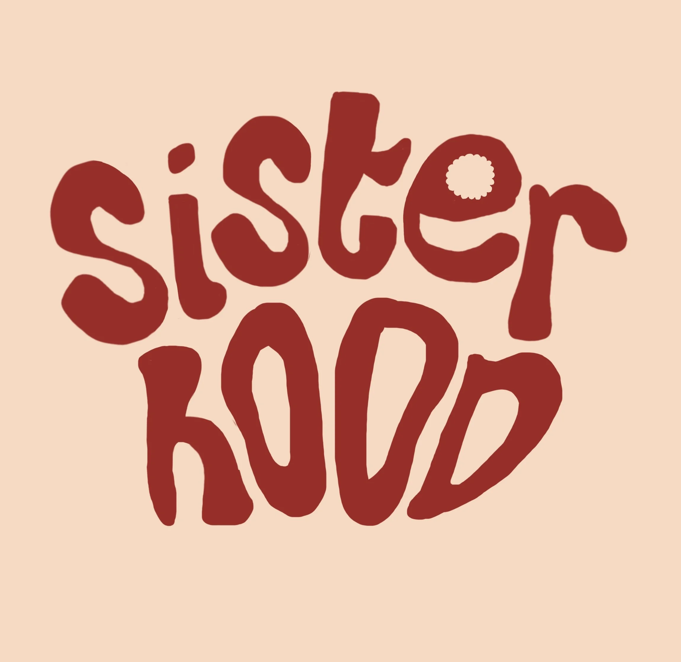 Close-up of stylized text in a hand-drawn style with a light beige background.