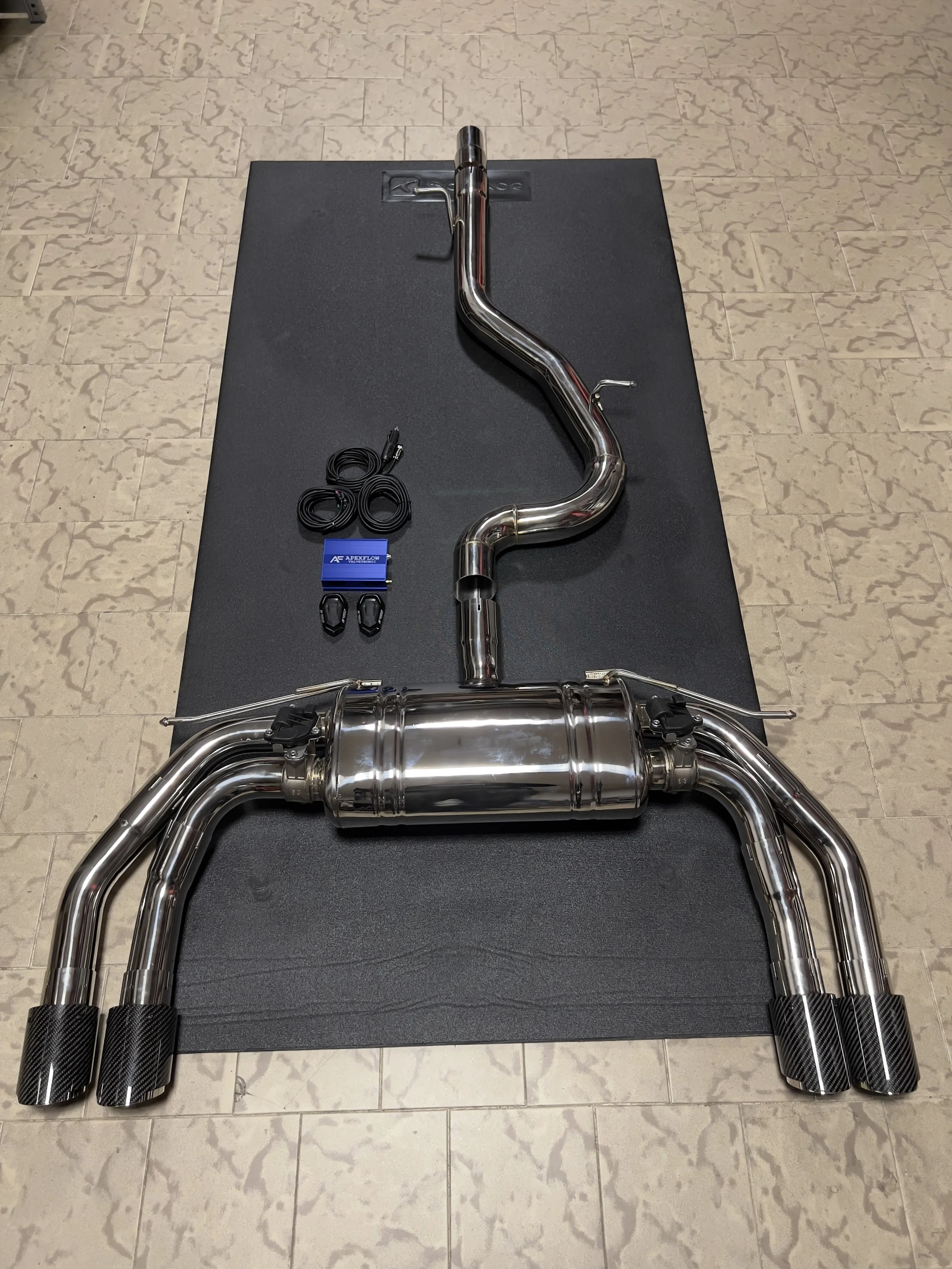 ApexFlow Valvetronic - Audi S3/Volkswagen Golf R (hatchback) - T304 Catback Exhaust w/ valves