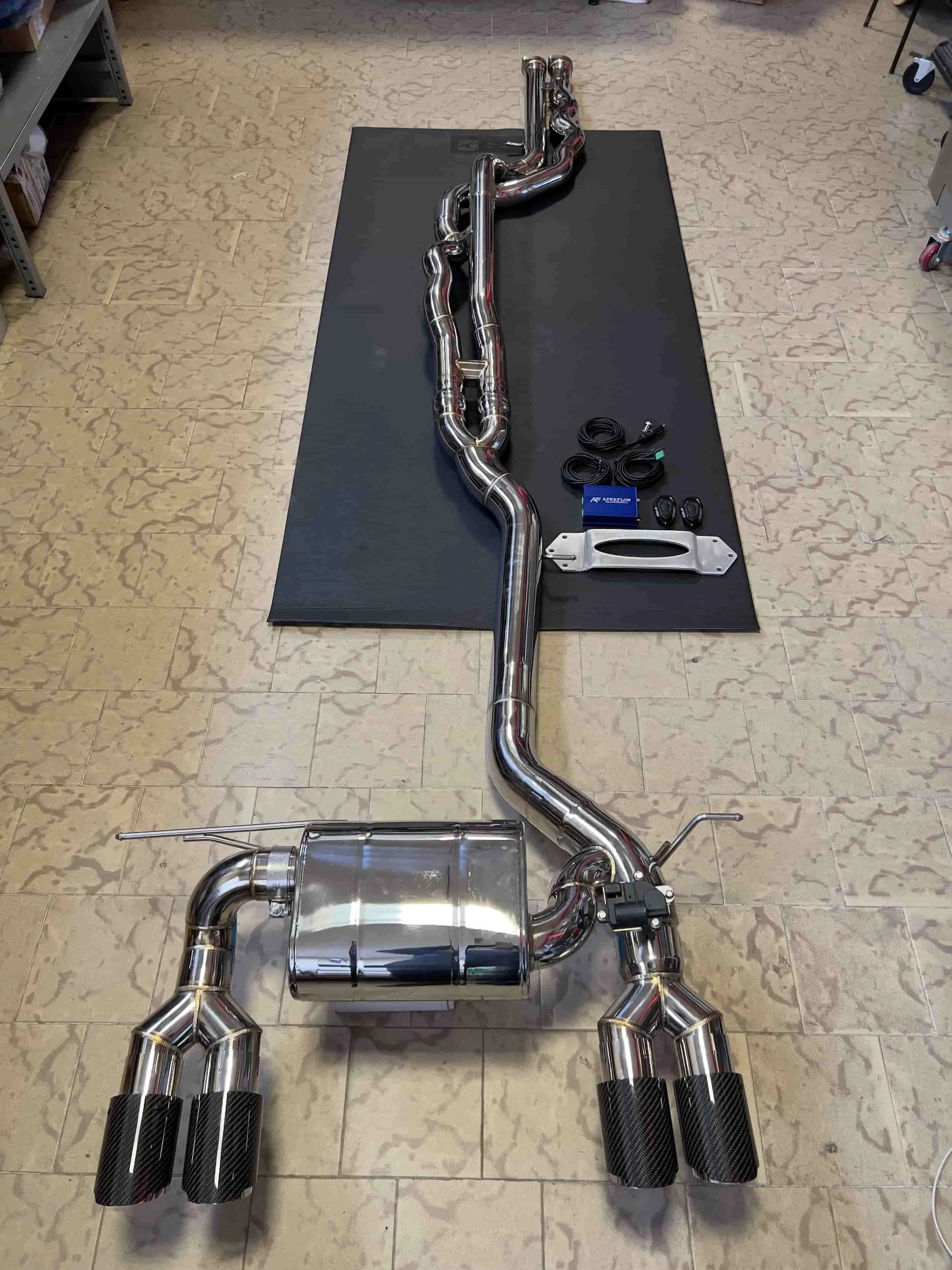 General view for the bmw apexflow exhaust
