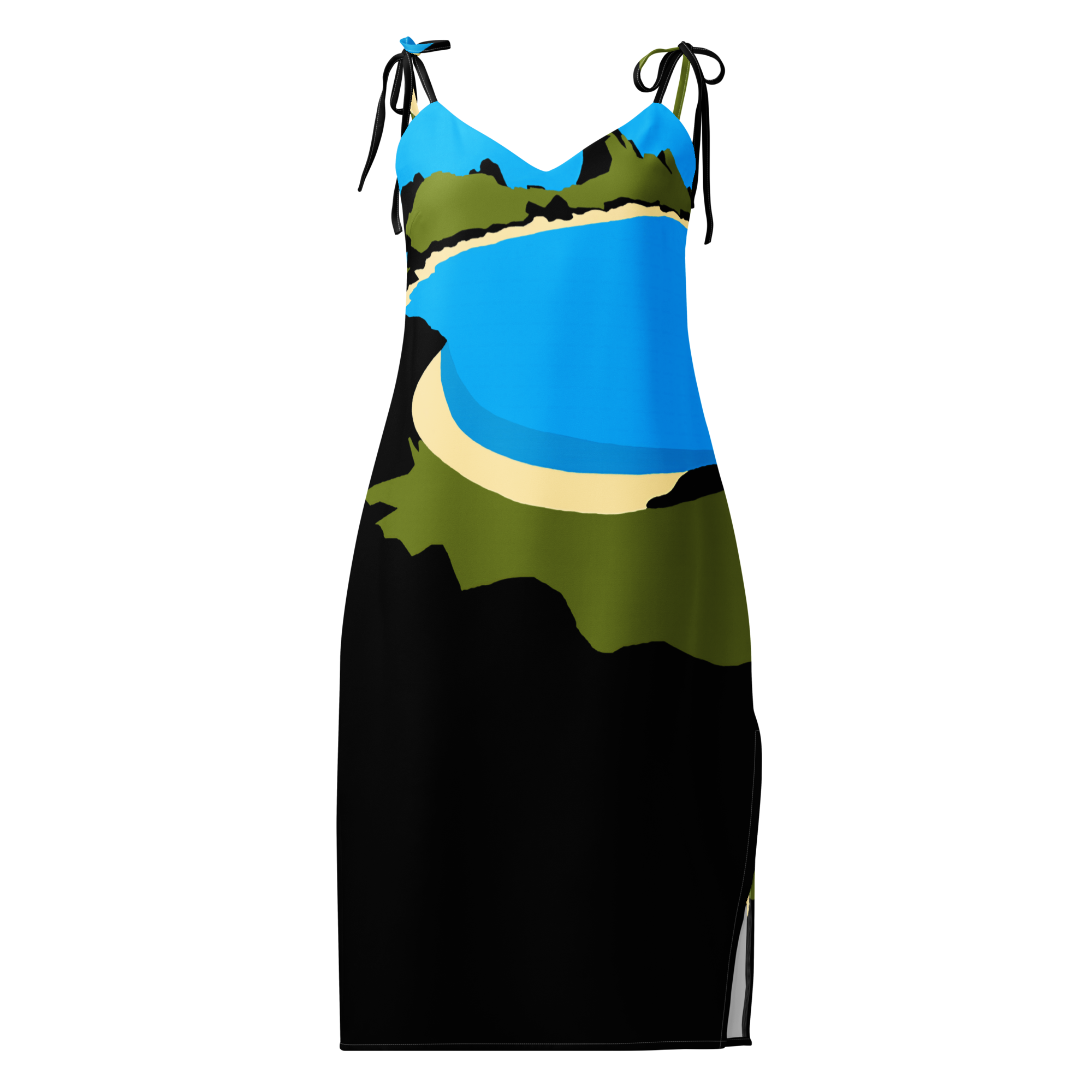 Tie-Strap Midi Chiffon