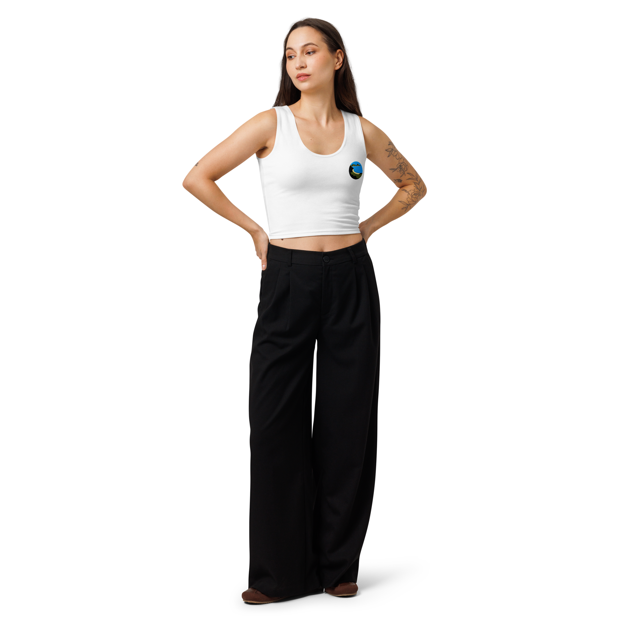 Classic Pink Cotton Crop Top