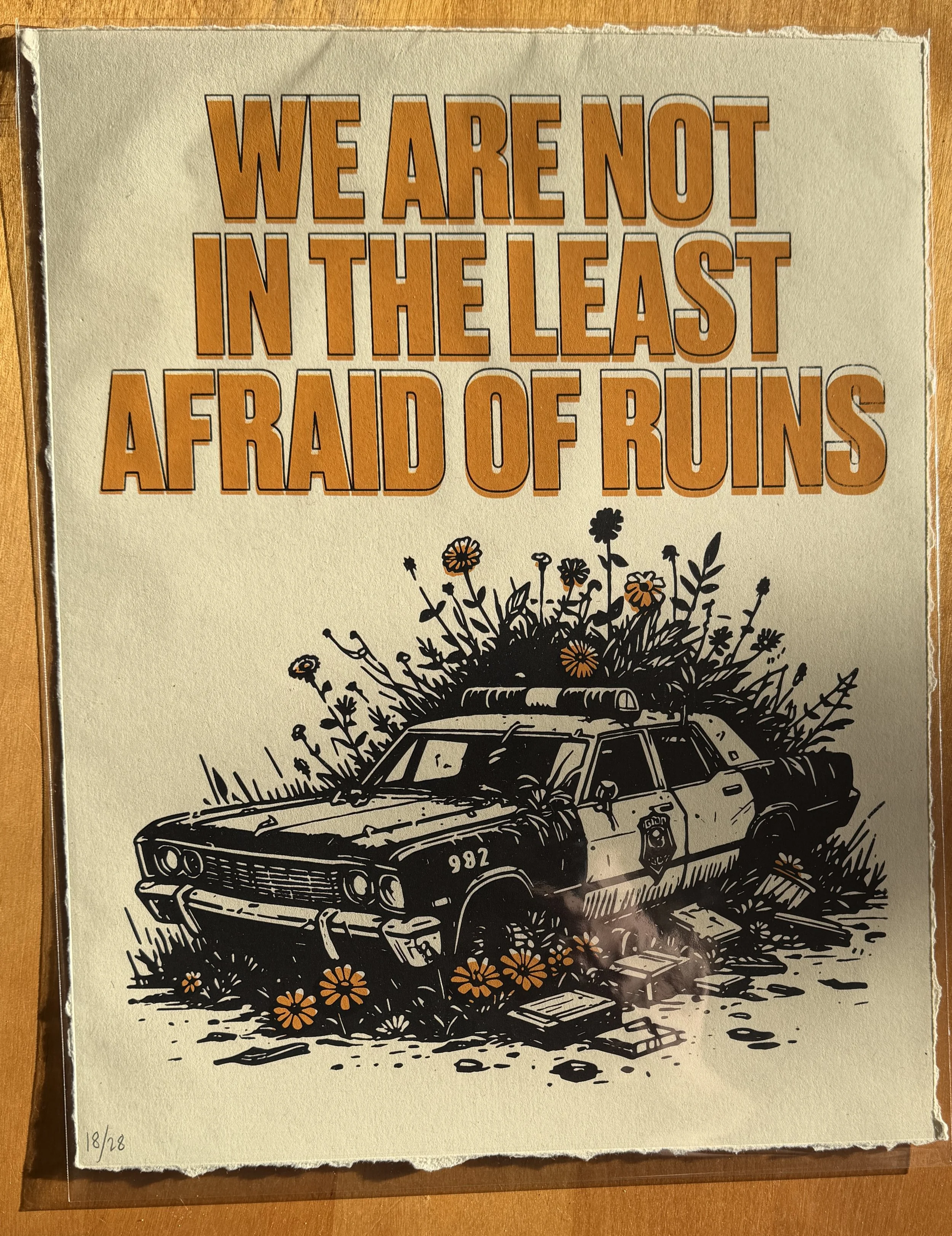 RUINS x KRIME Screen Printed Poster