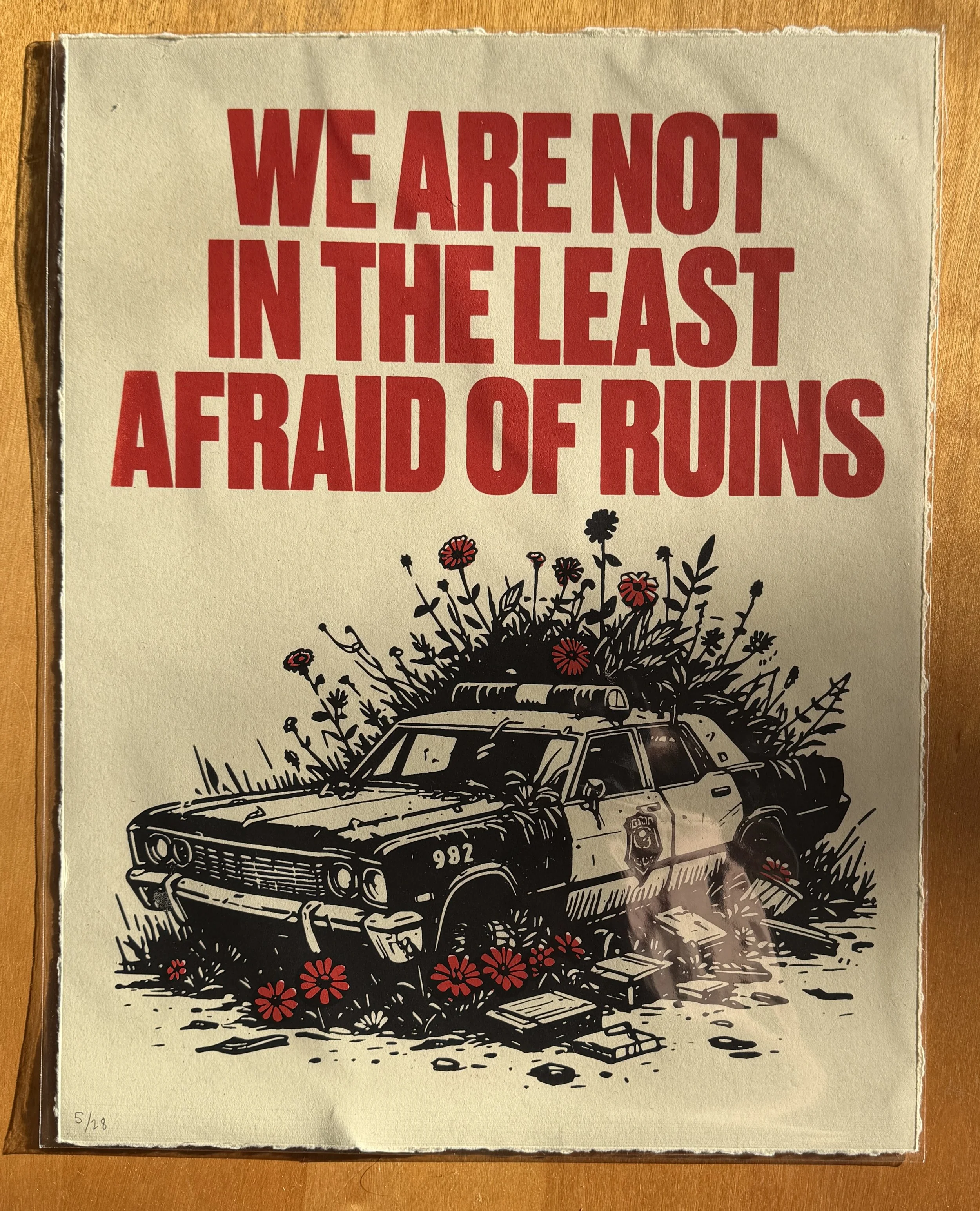 RUINS x KRIME Screen Printed Poster