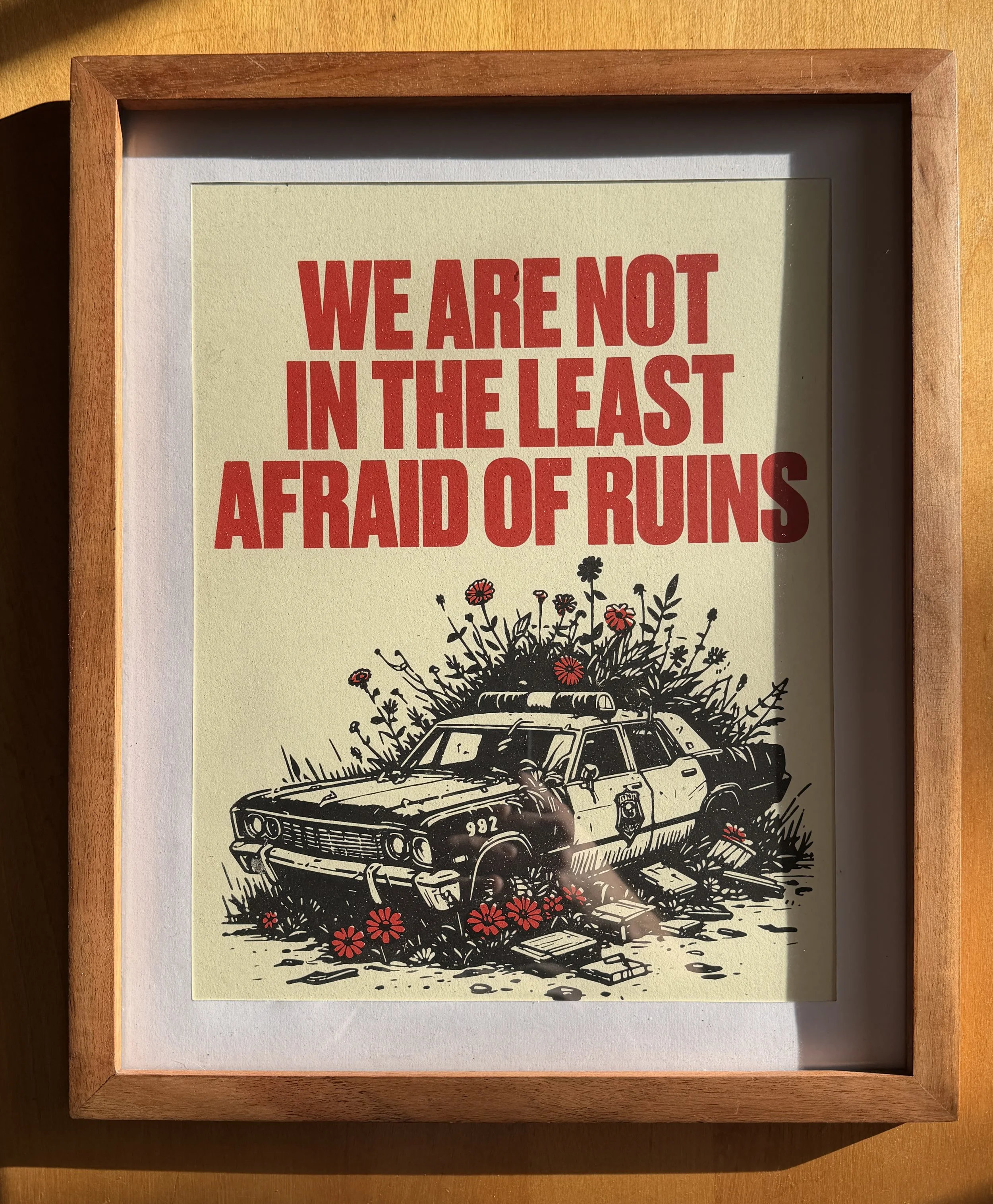 RUINS x KRIME Screen Printed Poster