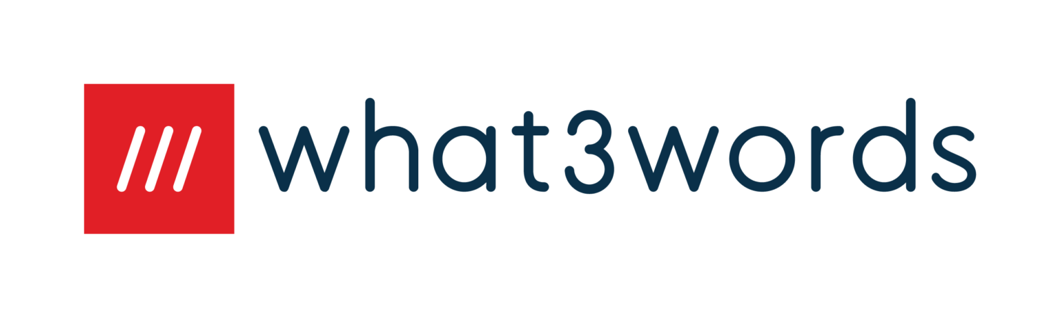 What3words logo with red square and white slashes