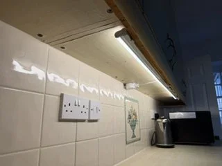 Lighting upgrade in trearddur bay installing new under cupboard lights