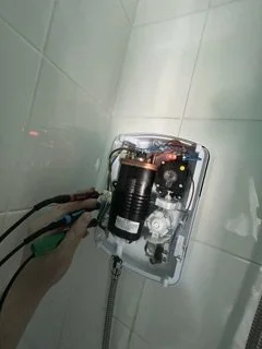 Electrical Inspection and testing on a shower in Anglesey