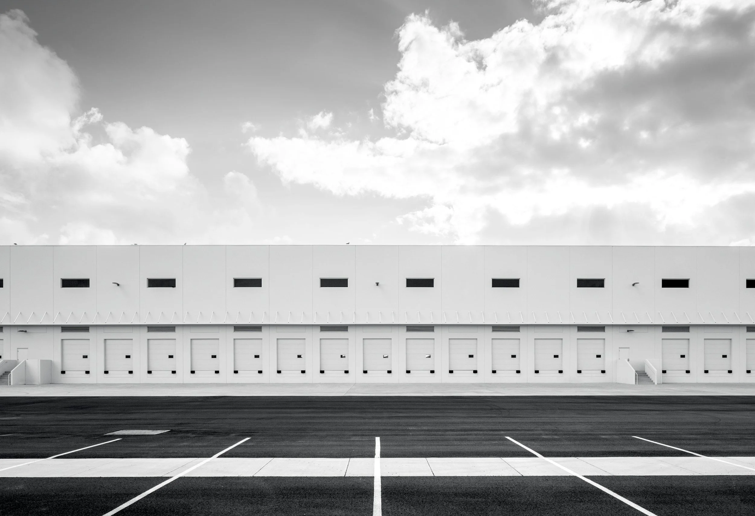 Commercial security cameras securing receiving docks