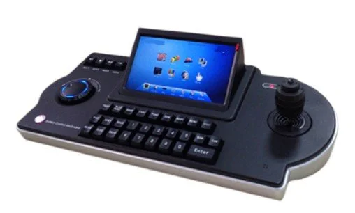 PTZ camera joystick controller used by loss prevention staff to actively track shoplifting behavior, monitor high-risk retail zones, and maintain proper in-store surveillance operations in real time.