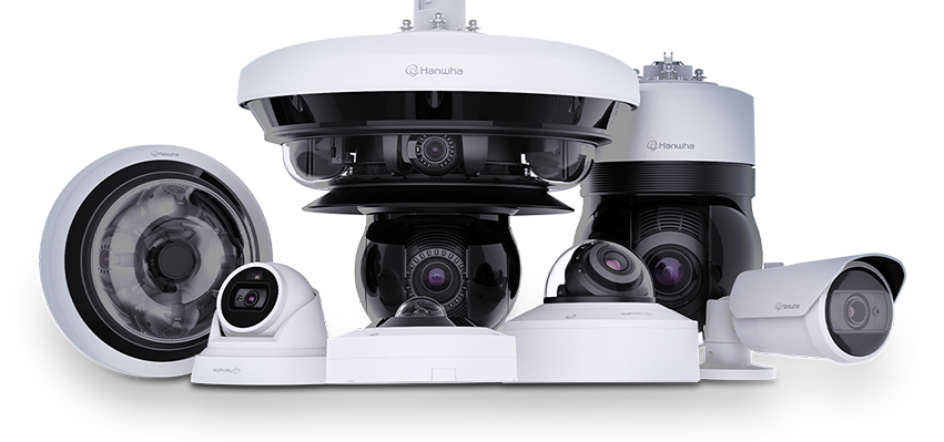 Enterprise video management system integrating recording servers, monitoring displays, and security cameras.