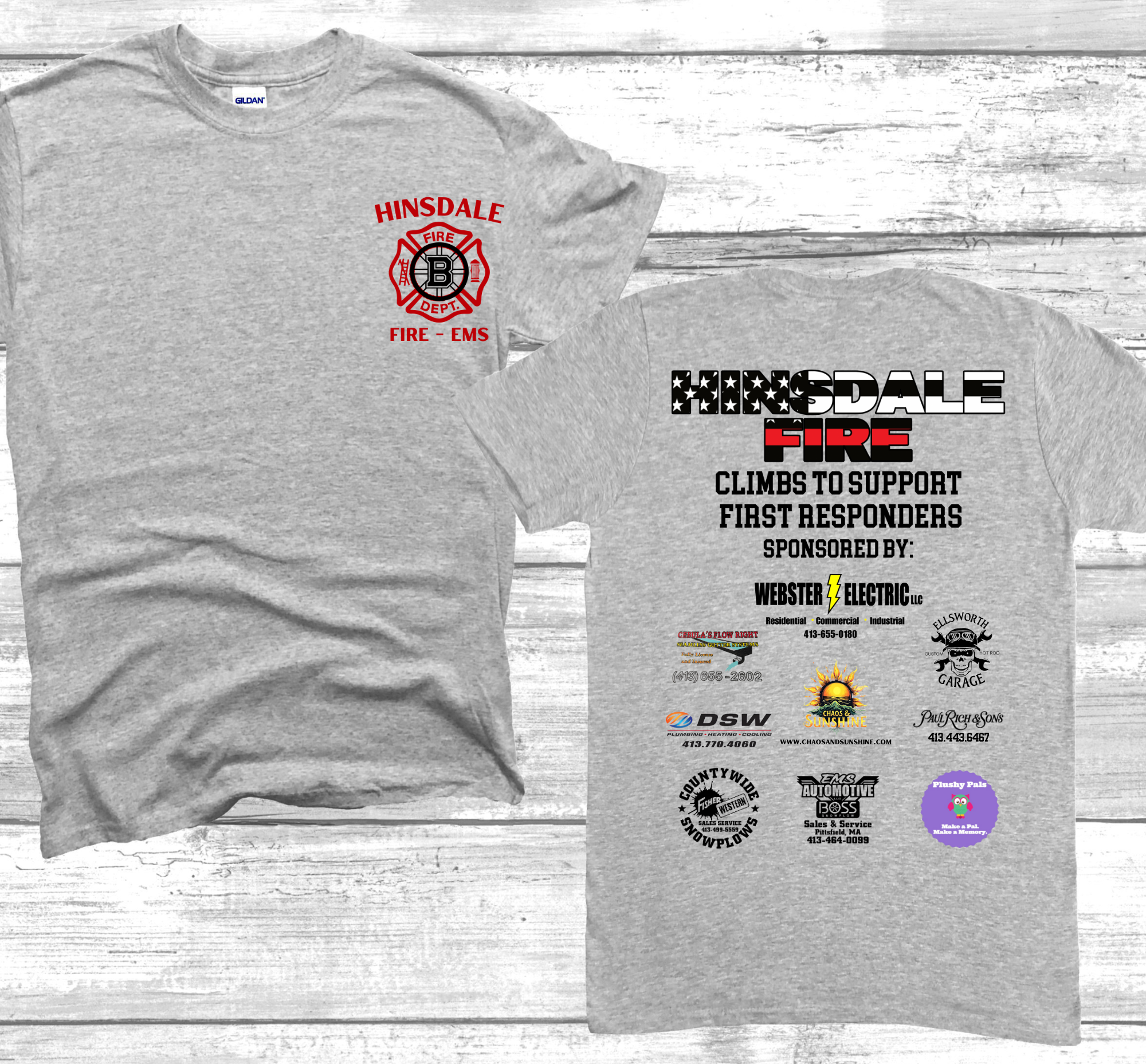 Hinsdale Fire BFit Challenge Support Tee / Sweatshirt