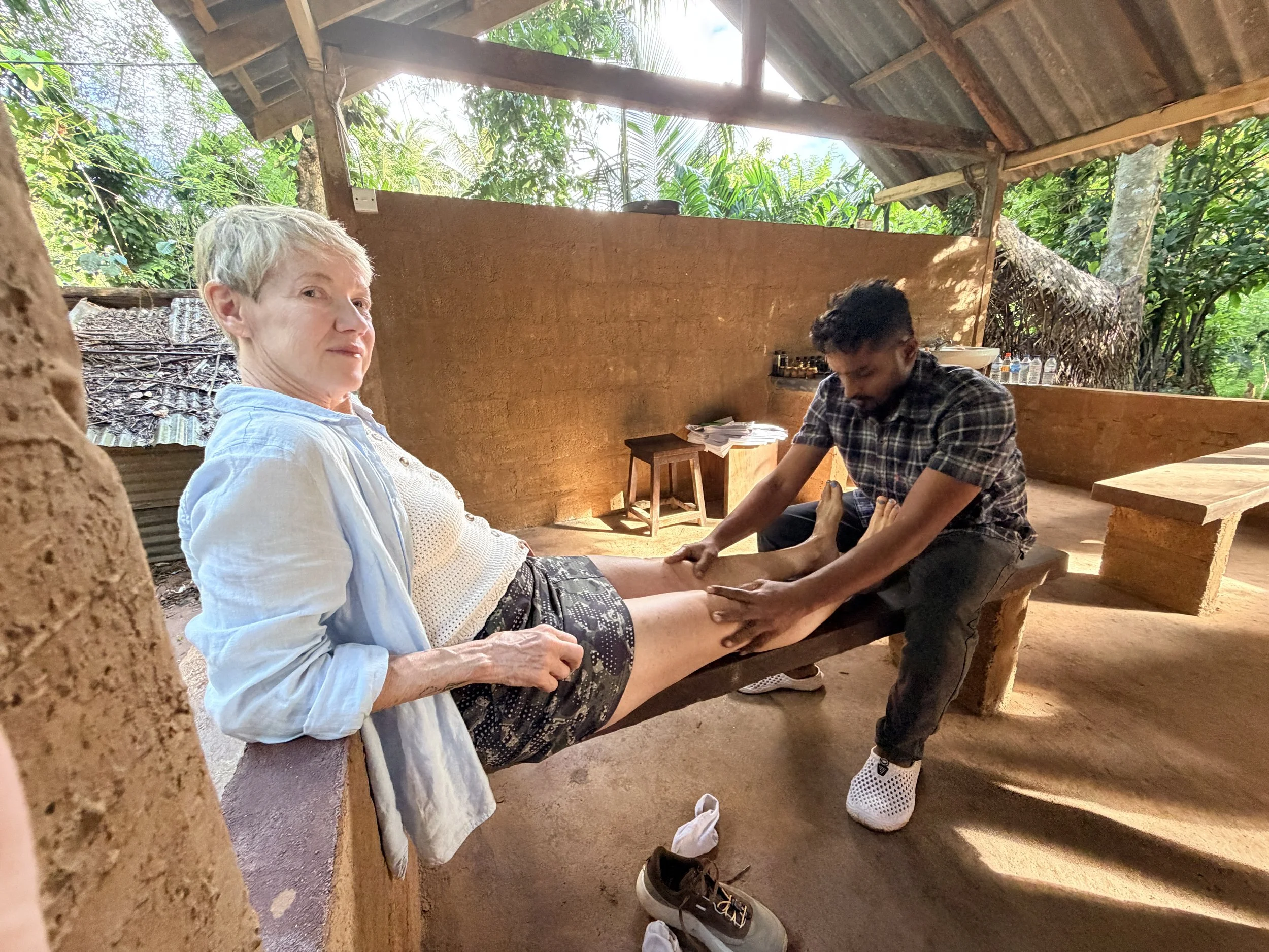 Leg  massages.  I am addicted to leg massages - good ones.  Especially those that involve handsome young men.