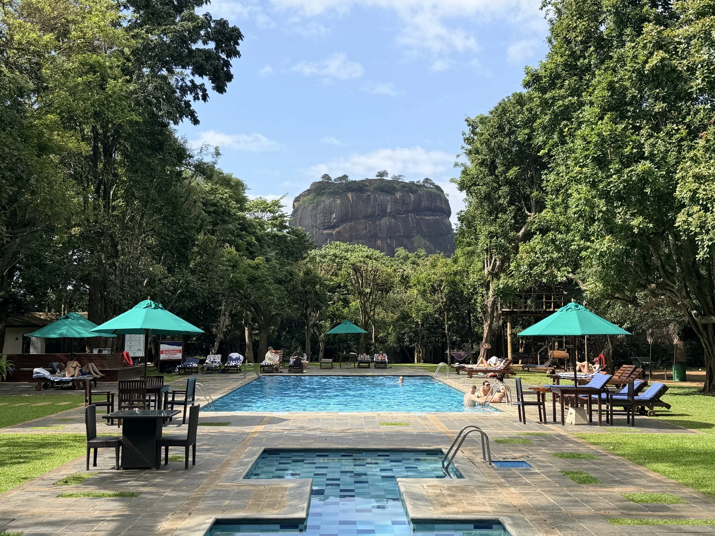 The first time we saw the giant Sigiriya from our hotel.  This ancient palace fort is truly a site to behold.