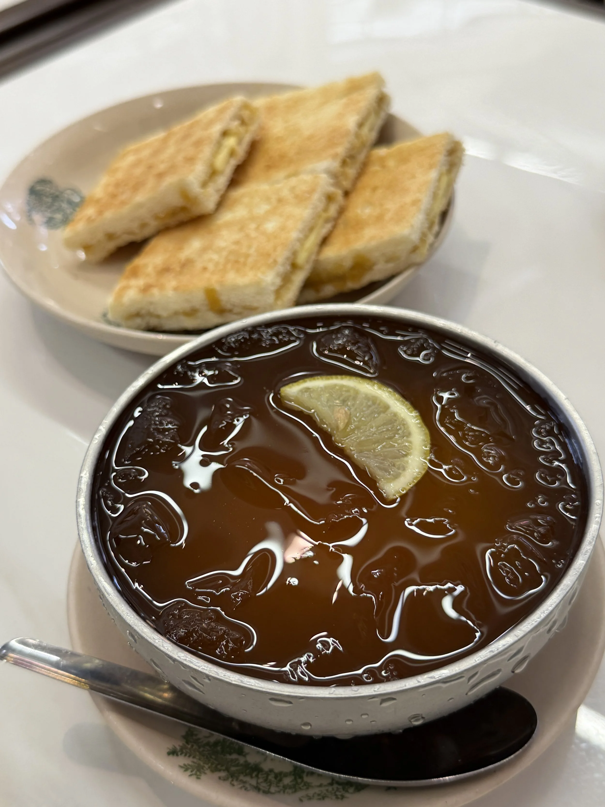 Yu Ying Ice Jelly tea &amp; Kaya Toast