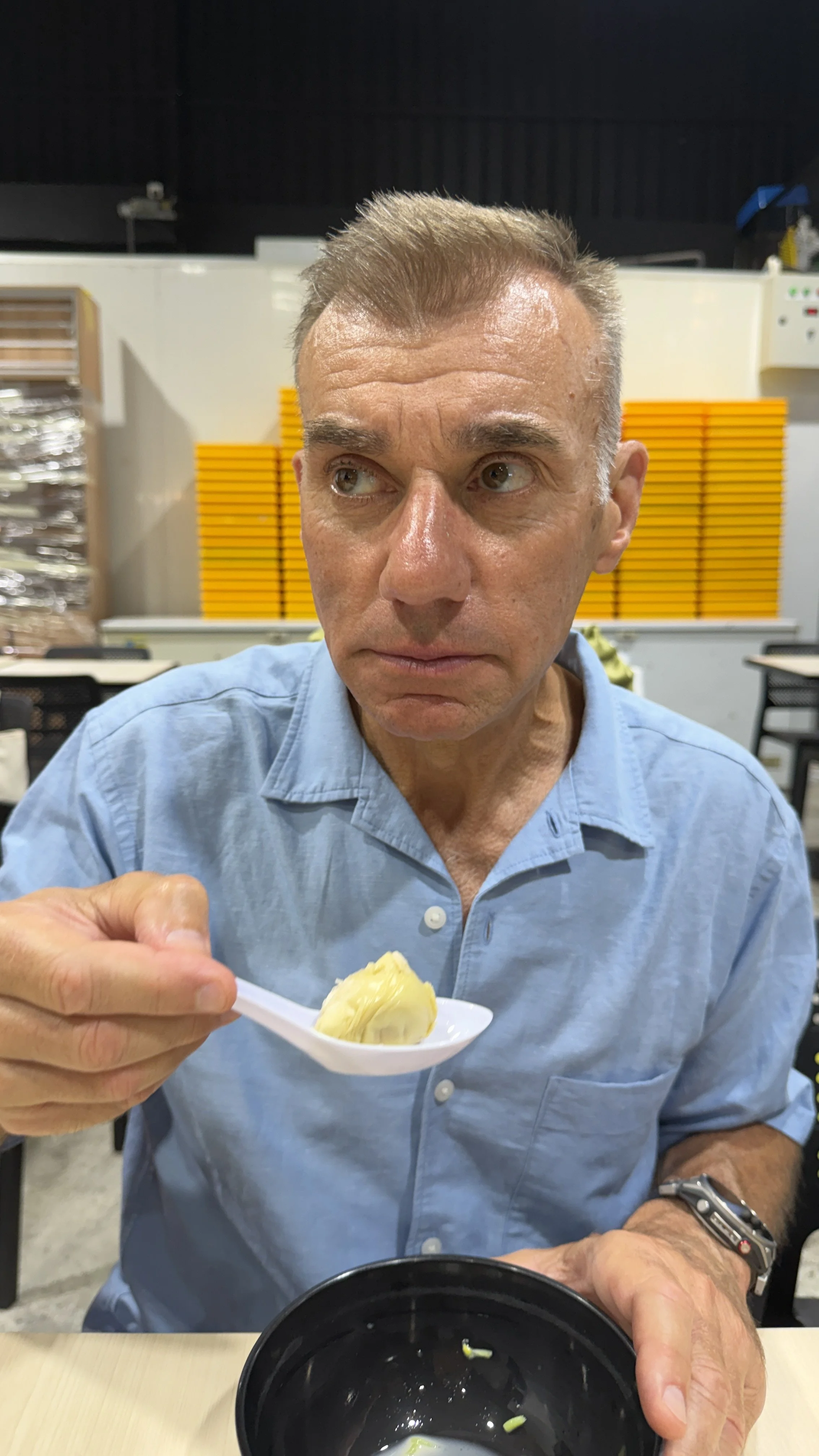 Sceptical.  Yet brave.  