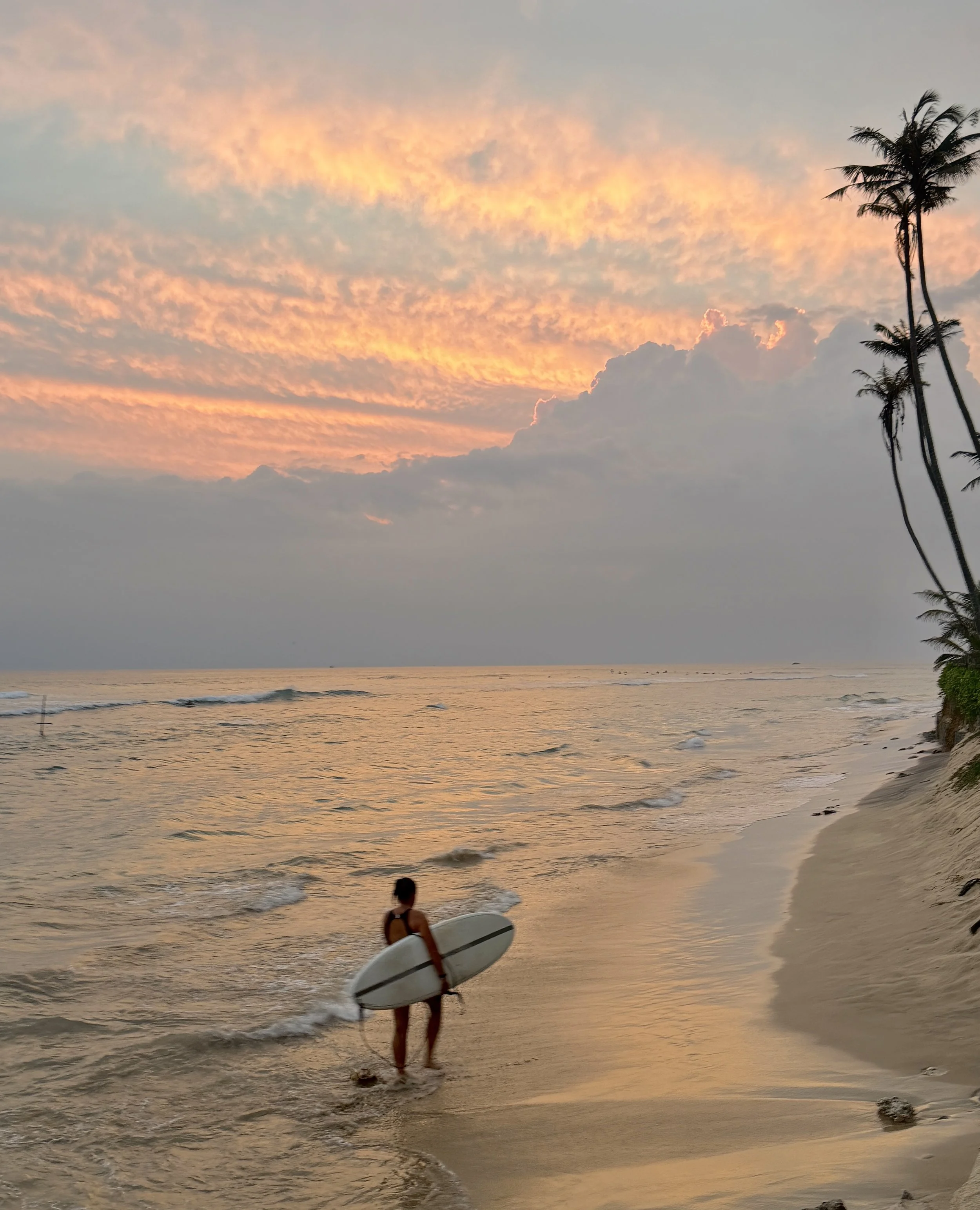 Sri Lankan beaches at sunset.