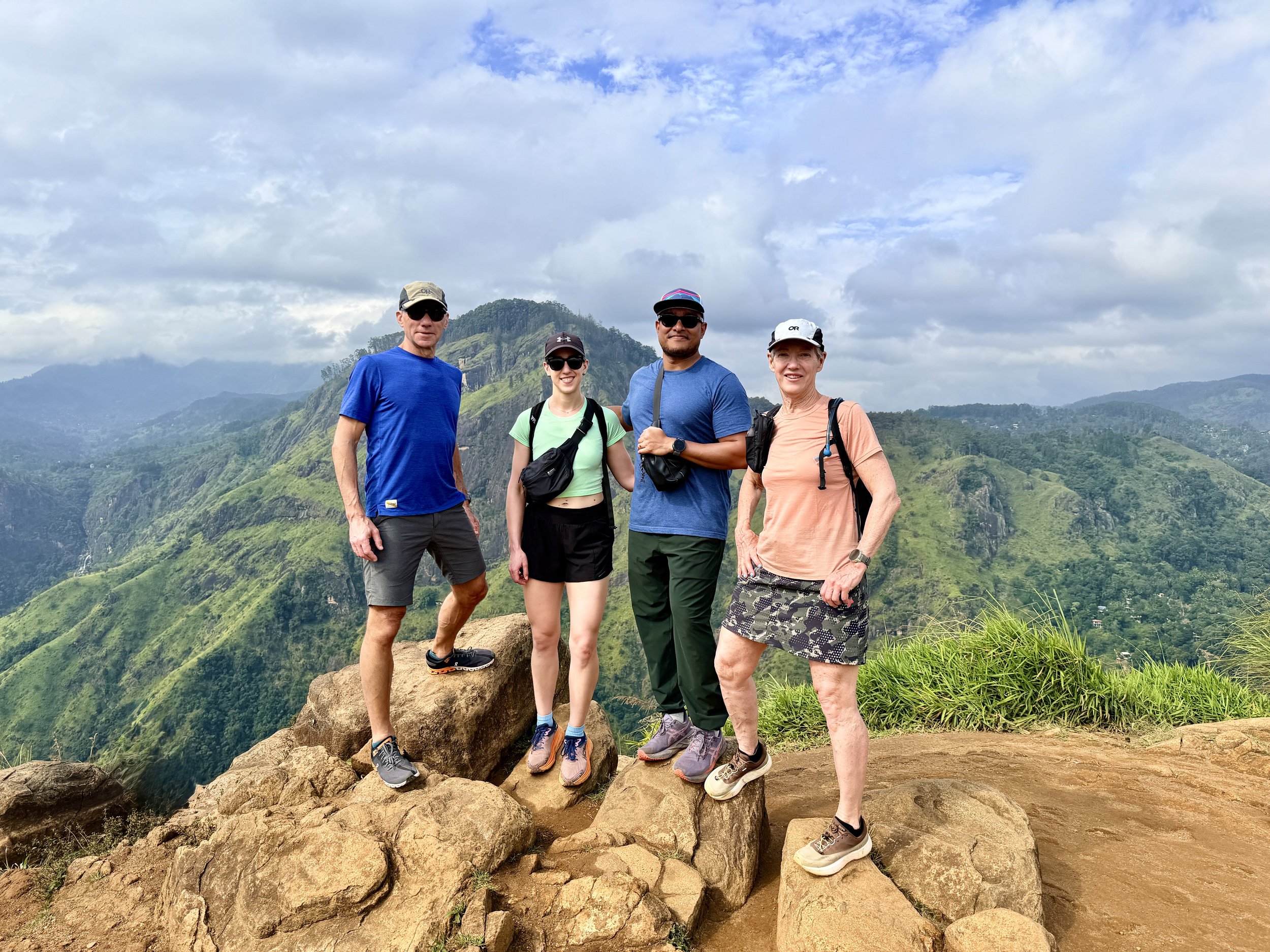 Our climb to Little Adam's Peak - from which we could see Ella Rock (which we also climbed) - it's behind us.