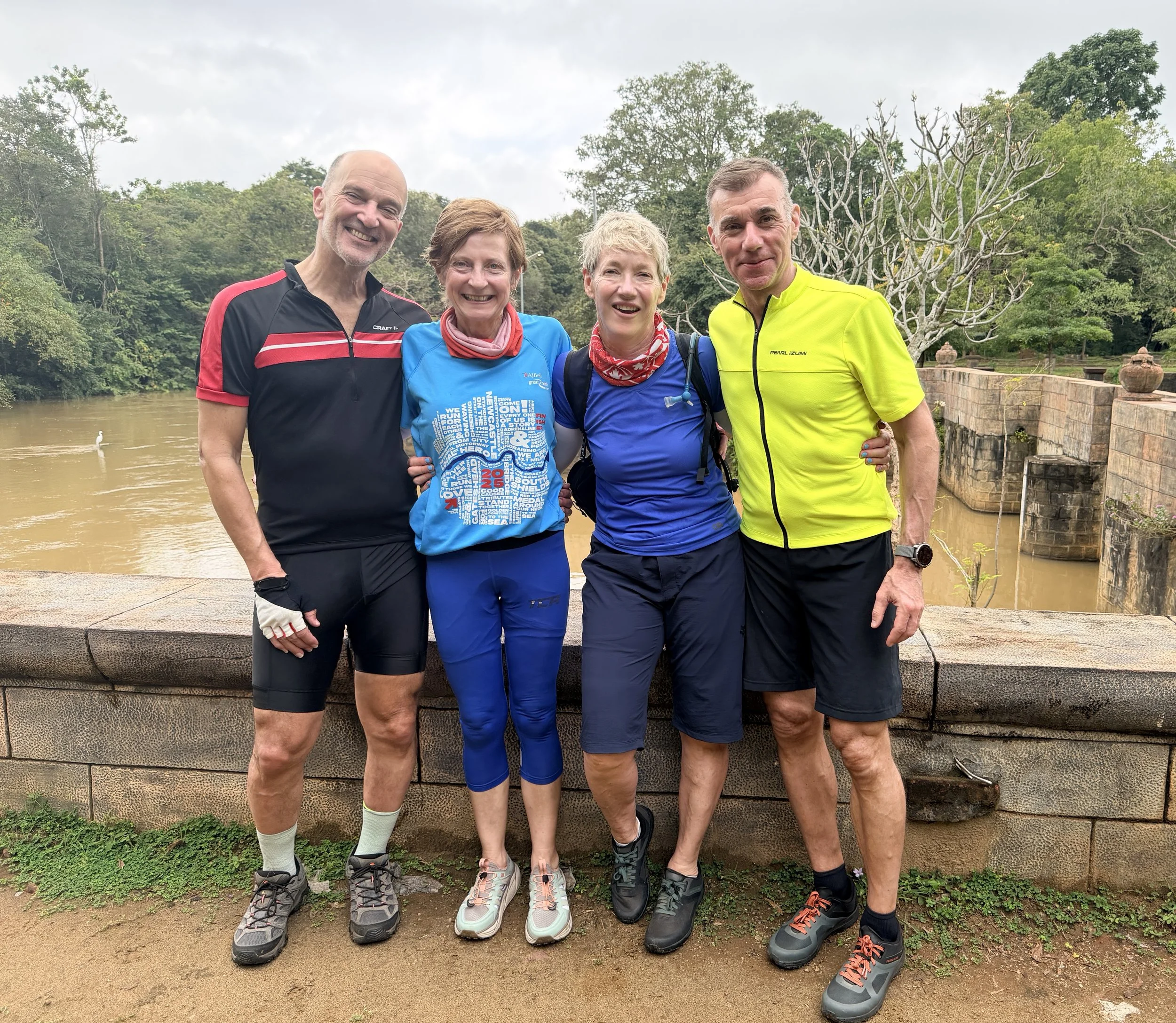 Meeting up with our UK friends, Beda and Bernard, from the Sardinia cycling trip we did 4 years ago.  
