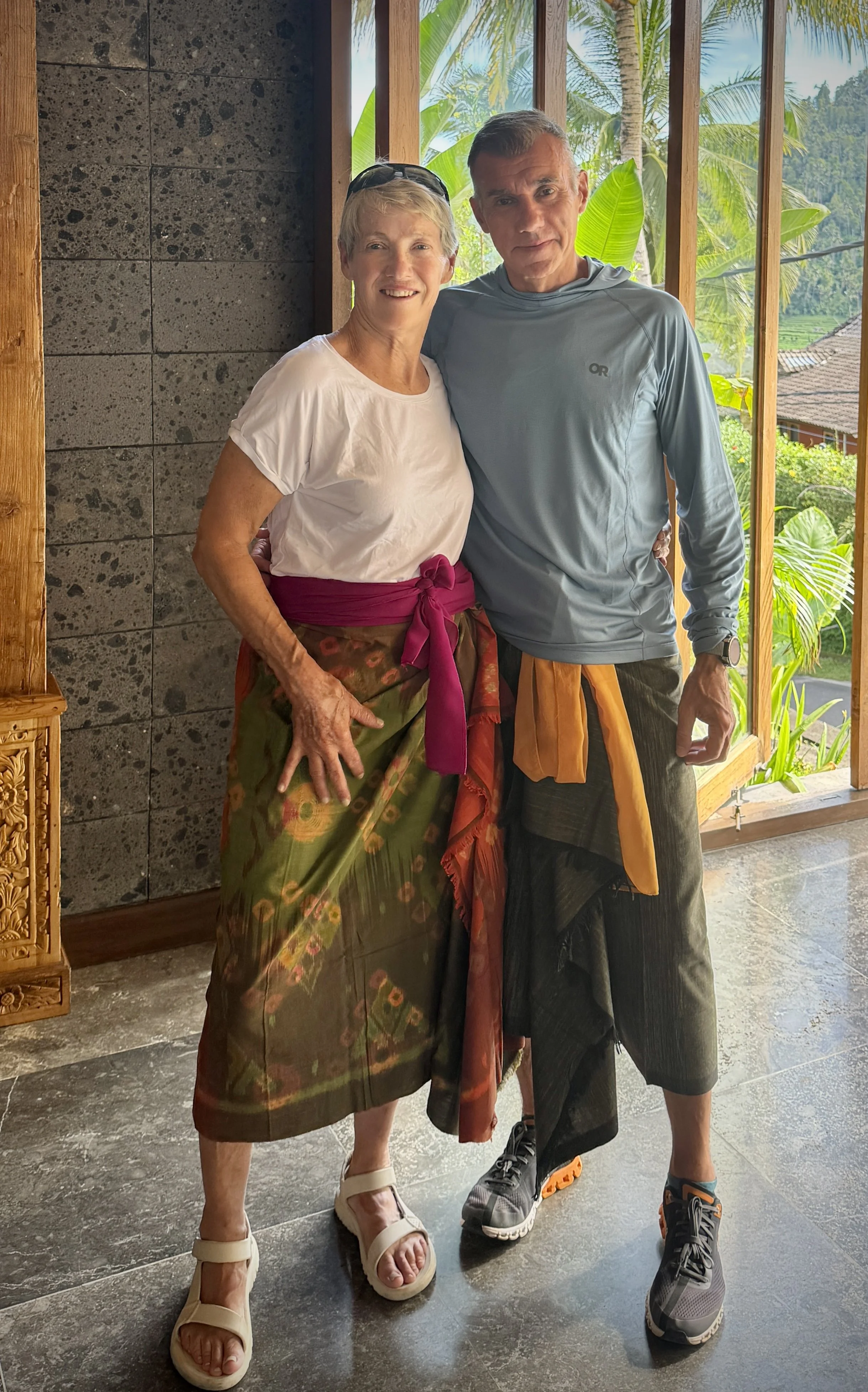 Getting saronged for the festivities