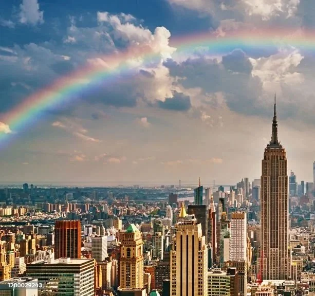 rainbow over empire state