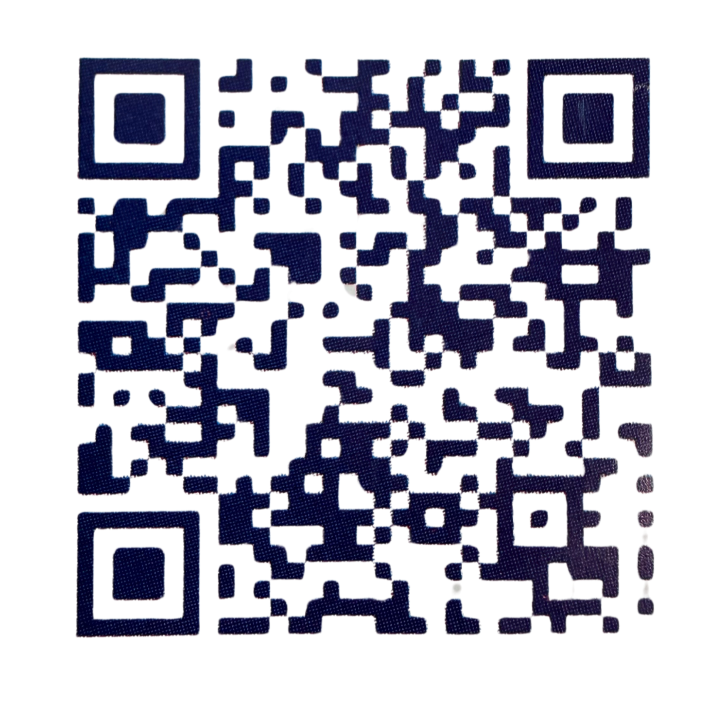 QR code sur fond blanc.