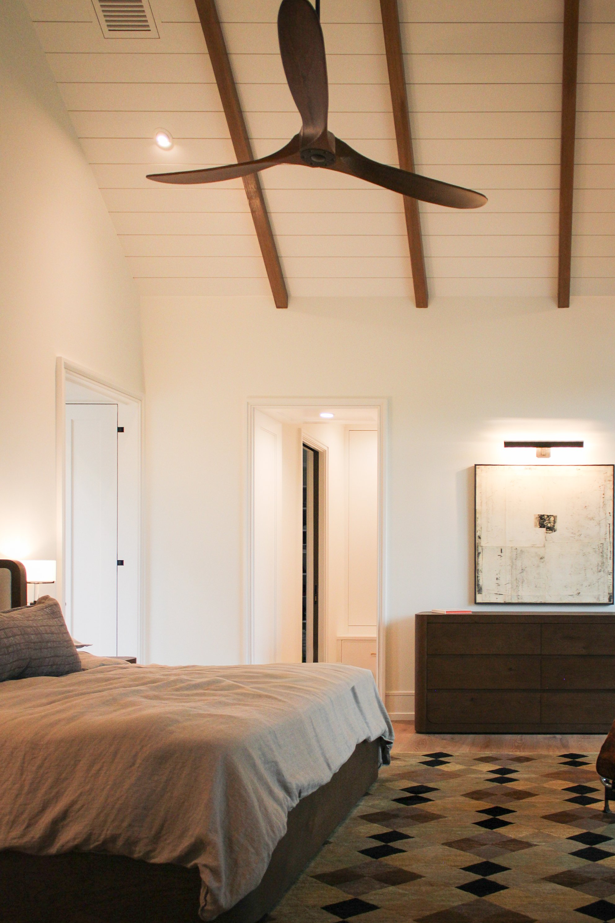 Interior Wood Beam Staining and Luxury Home Interior Painting Custom Kiawah Island