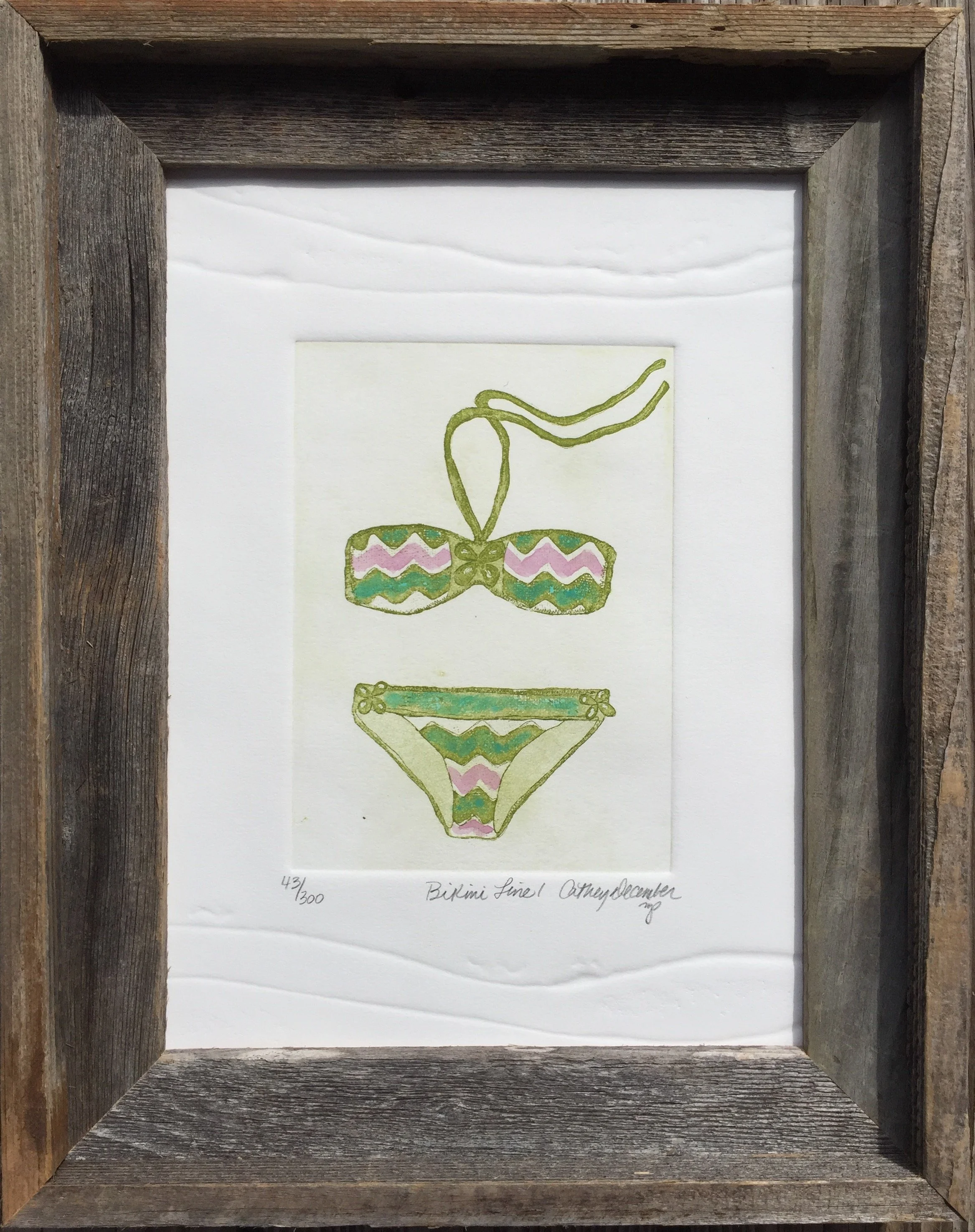 Bikini Line 1 Framed