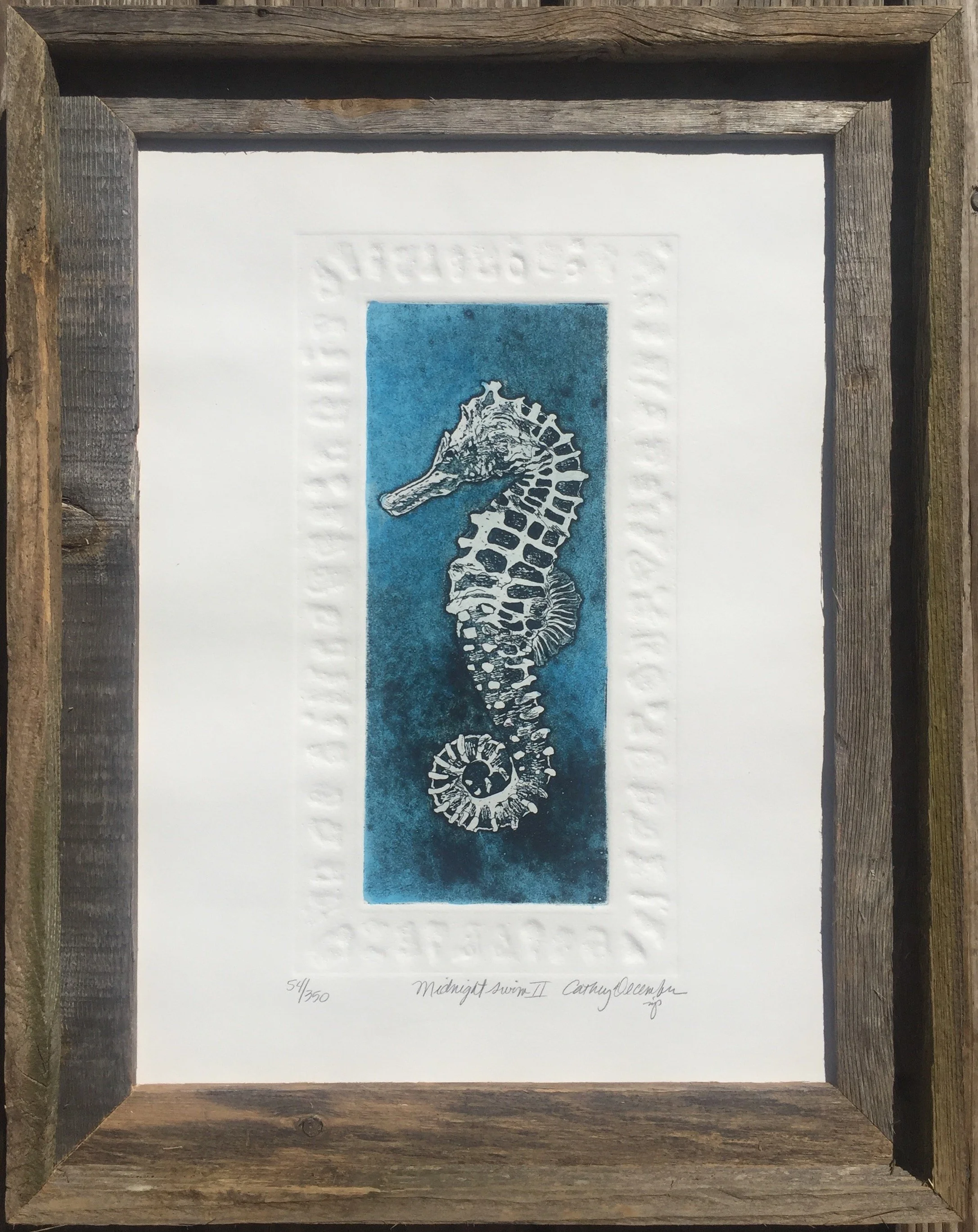 Midnight Swim II Framed