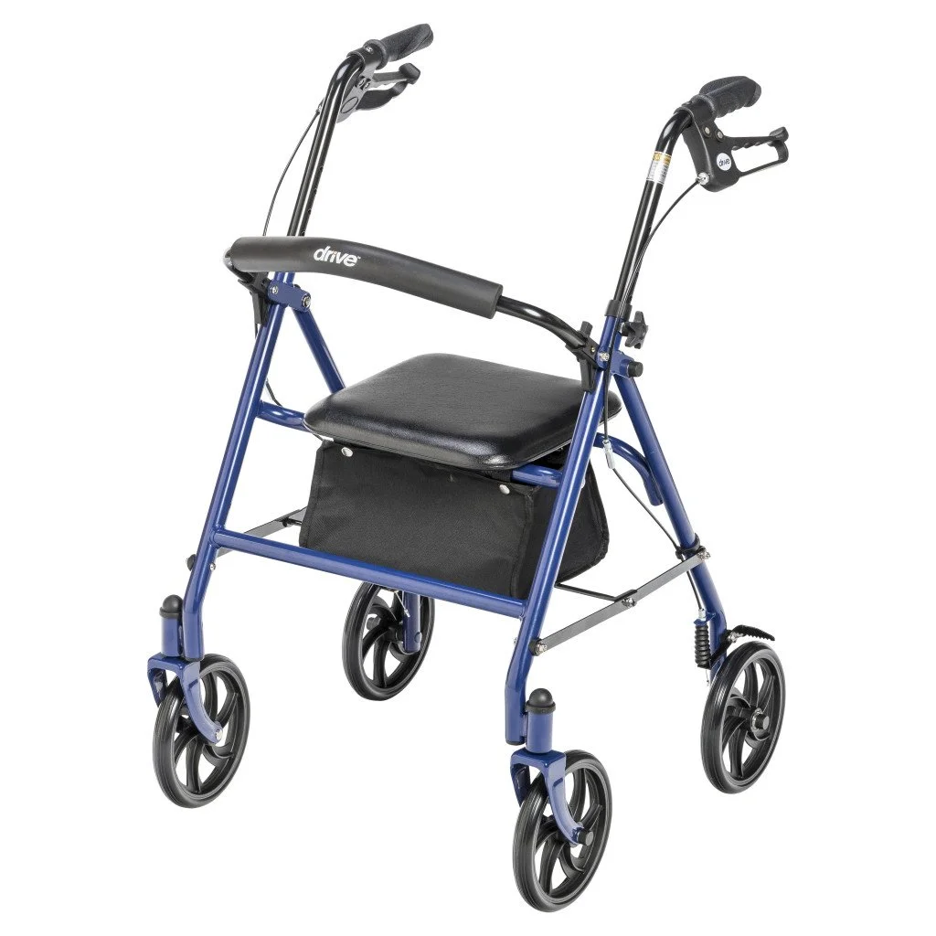 Durable 4 Wheel Rollator with 7.5" Casters sideview.jpeg