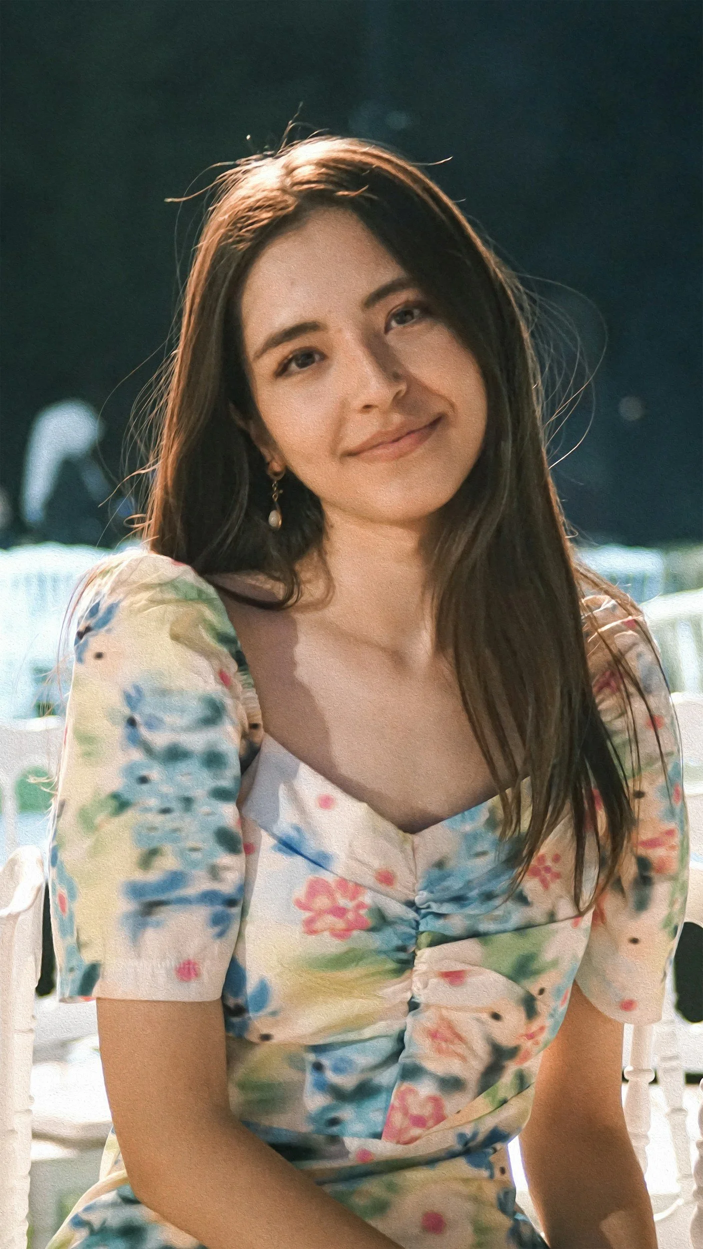 A happy woman after therapy for divorce in West Palm Beach, FL