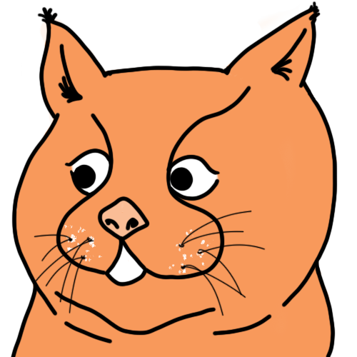 Twitch emote of an orange surprised cat